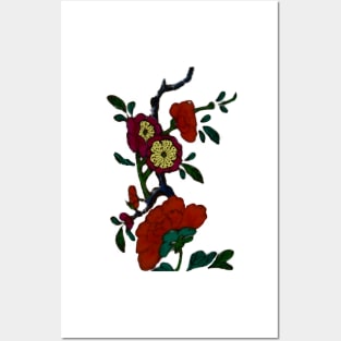 Flowering tree branch Posters and Art